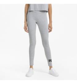 Puma für Damen. 58683204 Strumpfhose Ess Logo grau (S), Sportlich, Baumwolle, Laufen, Multisport von Puma