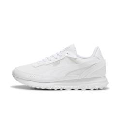 Puma für Herren. 39743206 Road Rider Lederschuhe weiß (36), Wohnung, 1 bis 3 cm, Schnürsenkel, Lässig von Puma