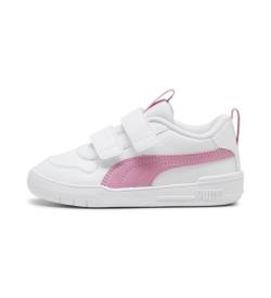 Puma für Mädchen. 38074027 Turnschuhe Multiflex weiß (28), Wohnung, Klettverschluss, Lässig, Kinderbekleidung von Puma