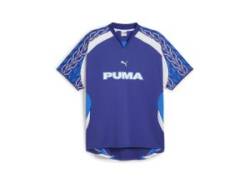 Trainingsshirt PUMA "Relaxed Fußballtrikot Erwachsene" Gr. XS, blau (lapis lazuli blau), Herren, Obermaterial: 100% Polyester; Rippe: 93% Polyester, 7% Elasthan, Shirts Fußballtrikot Trikot von Puma