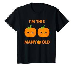 Kinder Ich bin so viele Kürbisse alt - Pumpkin 2nd Bday 2 Jahre alt T-Shirt von Pumpkin lover Birthday Gifts Toddler