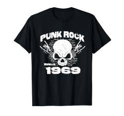 Punk Rock Since 1969 - Skull Rock Hands 55th Birthday T-Shirt von Punk's not Dead - Skull Punk Rock