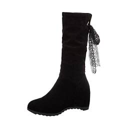 Puramala Stiefeletten Damen Blockabsatz Schlupfstiefel Halbschaft Damenstiefeletten Ankle Boots Damen rutschfest Wasserdicht Trachtenschuhe Halbstiefel Damenstiefel Übergangsstiefel Winterstiefel von Puramala