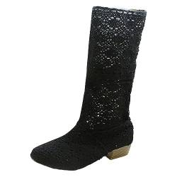 Puramala Stiefeletten Damen Plattform Reißverschluss Halbschaft Damenstiefel Ankle Boots Damen rutschfest Trachtenschuhe Wasserdicht Übergangsstiefel Damenstiefeletten Halbstiefel Winterstiefel von Puramala