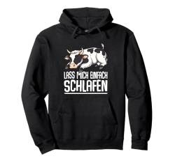 Lass Mich Einfach Schlafen Kuh Schlafanzug Schlafshirt Pullover Hoodie von Pyjama Geschenke Für Langschläfer & Morgenmuffel