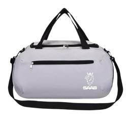 Faltbare Reisetasche S.A.A.B, Reise Tasche Herren Damen, Weekender für Reisen, Sport, Fitness, Kapazität(Grey) von QATOBI