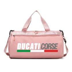 Ultraleicht Reisetasche DU.CA.Ti, Reise Tasche Herren Damen, Trainingstasche, Turntasche, Kapazität(Pink) von QATOBI