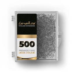 Loventure® C CURL Premium Premade Volume 8D-14D Fans | 500 vorfächerte Wimpern pro Box | Mega Volume Wimpern von QBS