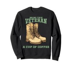 Bringen Sie diesem Veteran eine Tasse Kaffee Sweatshirt von QFire