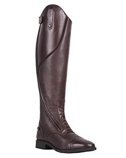 QHP Eleganter Damen Leder-Reitstiefel Tamar Adult normal (braun, numeric_42) von QHP