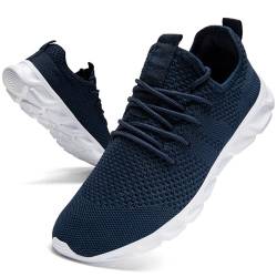 Damen Turnschuhe Laufschuhe Sportschuhe Sneaker Running Schuhe Freizeit Walkingschuhe Straßenlaufschuhe Fashion Atmungsaktiv Leichtgewichts Outdoor Fitness Jogging Schuhe Blau 37 von QIJGS