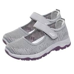 QINQNC Men's Fitness Straßenschuhe Herren Leichte Damen leichte weiche Sohle Flache Mund Wanderschuhe Freizeitschuhe Frauen Gelbe Bequemschuhe Mens Blau Fitnessschuhe (Grey, 41) von QINQNC