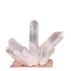 QPLAHANBUA Crystal White Crystal Clear Cluster Ornaments Probe Decor Power Stone Crystal ZANLIIYIN(40-80G) von QPLAHANBUA