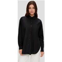 QS Langarmbluse Oversized Bluse aus Baumwolle von QS