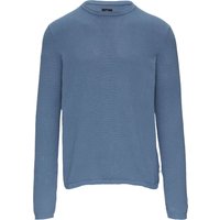 QS Strickpullover, Baumwolle, Rippstruktur, für Herren, blau, XL von QS