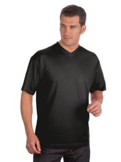 QUALITYSHIRTS 2 V-Neck T-Shirt im Doppelpack, Gr. XL, anthrazit von QUALITYSHIRTS