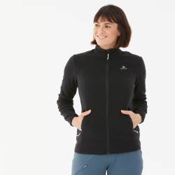 Fleecejacke Damen Wandern - MH100 blau/grau von QUECHUA