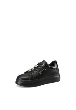 QUEEN HELENA Sneakers Platform Sportschuhe Casual Damen X31-8, Schwarz , 35 EU von QUEEN HELENA