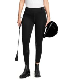 QUEENIEKE Damen Reithose Silikon Vollbesatz mit Handytasche Reitleggings Flex und Elastischem Geeignet für den Reitsport von QUEENIEKE