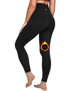 QUEENIEKE Damen Yoga Leggings Hohe Taille Laufhose Workout Tights 60129 - Schwarz - X-Groß von QUEENIEKE