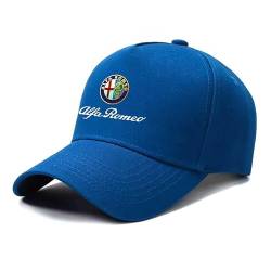 QWTYAFF Auto-Baseballkappe,Für Alfa Romeo Verstellbare Waschbare Baseball Cap Running Sport Kappe Outdoor Sonnenmütze,B-OneSize von QWTYAFF