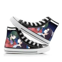 The Apothecary Diaries Schuhe Sneaker Anime Maomao Jinshi Canvas Platform High Top Turnschuhe Klassische Print Schnürsneaker für Unisex Erwachsene Teenager von Qiancc