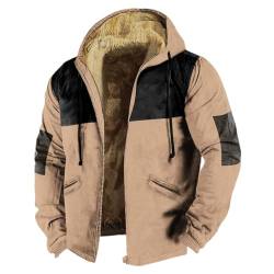 Qixiu Fleecejacke Herren warm,teddyjacke Herren,Herren wasserdicht,Fleecejacke Herren schwarz,Winterjacke Herren ohne Kapuze,Fleecejacken,Overcoat Men,männer Jacke Winter,Winter Jacket Men von Qixiu