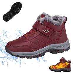 Qosigote Orthoboots Pro - Ergonomic Winter Boots, Non-Slip Winter Boots Women Men Waterproof Lined Winter Shoes Boots, warm gefütterte (Rot-A,47) von Qosigote