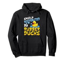 Leicht abgelenkt von Gummi-Enten-Liebhaber, lustige Männer, Frauen, Kinder Pullover Hoodie von Quacktastic Duck Party Outfit