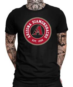 Quattro Formatee Arizona Diamondbacks - Baseball Sport MLB Mannschaft Team Herren Männer T-Shirt von Quattro Formatee