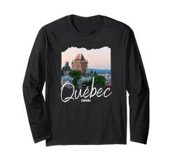 Retro Quebec Souvenir Kanada Souvenir / Quebec Langarmshirt von Quebec Canada Souvenir Store