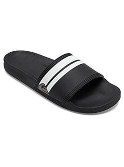 Quiksilver Herren Rivi Slide Peeptoe Sandalen, Schwarz Black Black White Xkkw, 41 EU von Quiksilver