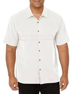 Quiksilver Herren Tahiti Palms 4 Shirt Hemd mit Button-Down-Kragen, Weiß, XX-Large von Quiksilver