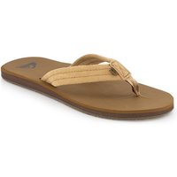 Quiksilver Herren Zehentrenner Sandalen beige Veloursleder von Quiksilver