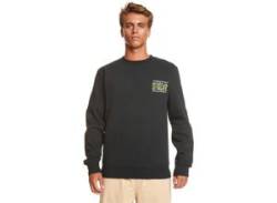 Sweatshirt QUIKSILVER "Surf The Earth" Gr. S, schwarz, Herren, 80% Baumwolle, 20% Polyester, Sweatshirts von Quiksilver