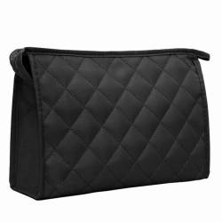 Qwertfeet Multifunktionale schwarze Tasche für Frauen, Mädchen, verwendet als Kosmetiktasche, Kartenhalter, Telefonhalter, Geldbörse usw., Schwarz von Qwertfeet