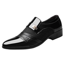 QzSSbii Formelle Schuhe für Herren, Netzstoff, atmungsaktiv, Leder, Mönch, Loafer, Schuhe für Herren, rutschfest, Hochzeitsschuhe, Freizeitschuhe, Leder, Business, Oxford-Schuhe, Anzugschuhe, von QzSSbii