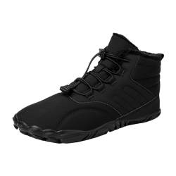 QzSSbii Wanderstiefel für Damen und Herren, Plüsch, warme Schneestiefel, für Herren und Damen, Wanderschuhe, rutschfest, wasserdicht, Sicherheitstrainer, Sport- und Outdoor-Schuhe, Damen-Bootsschuhe, von QzSSbii