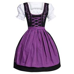 Dirndelkleider Damen Günstig Traditionelle Theaterkleider Modekleider Tops Schürzen 3 Stück Besondere Anlässe Graue Spitze Elegantes Schwarzes Damenkleider Mit Spitzenschürzen Oktoberfestkleider von Qzeanxy