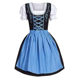 Dirndelkleider Damen Günstig Traditionelle Theaterkleider Modekleider Tops Schürzen 3 Stück Besondere Anlässe Graue Spitze Elegantes Schwarzes Damenkleider Mit Spitzenschürzen Oktoberfestkleider von Qzeanxy