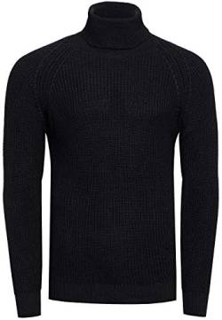 Rollkragenpullover Herren Stehkragen Pullover Rolli Hochkragen Strickpullover Rusty Neal Pulli Winter Kälte Schutz, Größe:XL, Knitwear:Schwarz 382 von R-Neal