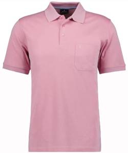 RAGMAN Herren Softknit-Polo mit Brusttasche, kurzarm XL, Rosa-609 von RAGMAN