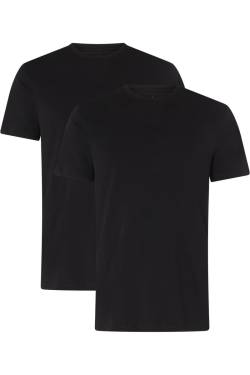 RAGMAN Regular Fit T-Shirt Doppelpack schwarz, Einfarbig von RAGMAN