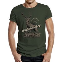 RAHMENLOS® T-Shirt als Geschenk für Jäger - Waidmannsheil von RAHMENLOS