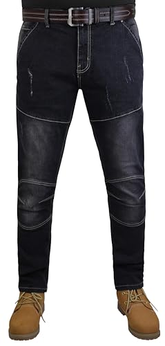 RAK Herren Jeans Multi -Taschen Herren Cargo Hose Herren Arbeitshose Arbeit Jeans Multi -Taschen (RAK-J1-BLUE4-34WX34L) von RAK SPORTSWEAR