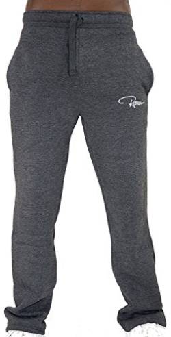 REDRUM Plain Sweatpants Jogger Pants Jogginghose aus Baumwolle - Sporthose, Trainingshose, Fitnesshose oder Bequeme Freizeithose für Damen und Herren (5XL, Anthrazit) von REDRUM