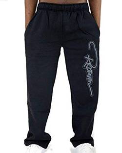 REDRUM Sportswear Unisex Jogginghose Sweatpants Sport Hose Schwarz - Modell Bak Black (XL) von REDRUM