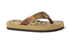 REDVOLUTION Strandsandalen für Jungen, Tribal Tattoo, geometrische Bali-Flip-Flop-Sandalen, 608 Brown, 4 Big Kid von REDVOLUTION