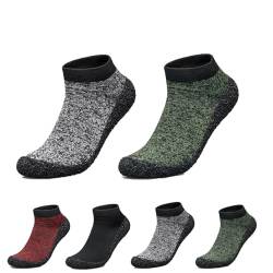 Minimalistische Barfuß-Socken für Damen und Herren, Willfeet Sockenschuhe, Mehrzweck- und Ultra-tragbare Wasserschuhe, Grau / Grün, 43 EU von REINNAT