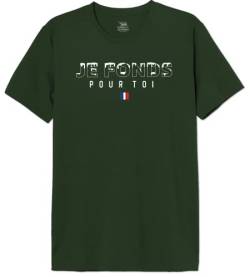 REPUBLIC OF CALIFORNIA Herren Merepczts046 T-Shirt, grün, S von REPUBLIC OF CALIFORNIA